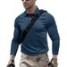 Nordmann European And American Men's Turn-Down Collar Outdoor Sports Long Sleeve Tactical Base Layer Quick-Dry Polo Shirt Fishing_viptrois.com