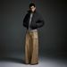 Men's Short Puffer Jacket – Winter Plaid Quilted Coat, Stand Collar Loose Fit Polyester Warm Outerwear (M-XXL, Black-Grey Check)_viptrois.com