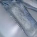 Men's Clothing Paris Style Flared Lost Videotape Ice Blue Washed Damaged Flared Jeans Clean Fit Style_viptrois.com