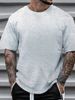 With Brand Logo 100% Cotton Summer Men Loose T-Shirts Casual Breathable Short Sleeves Fashion Outdoor High Street Top_viptrois.com