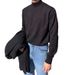 Half High Neck Solid Color Knitted Sweater, Men's And Women's Inner Layer, Base, Mid Neck, Slim Fit_viptrois.com