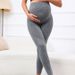 Family matching pregnancy pants for pregnant women three-dimensional belly support high waist wrap high elastic skin-friendly soft slim tight WSSL_viptrois.com