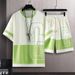 Men's Clothing Men's Summer Sports Suit Fashionable Casual Two Piece Set Thin T-Shirt And Shorts Trendy Youthful Clothing_viptrois.com