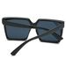 One Piece Anime Square Sunglasses For Women - Large Frame Beige Fashion Sunglasses (Small Face Fit, Lightweight & UV400 Protection)_viptrois.com