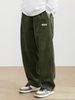 Men's Corduroy Casual Pants Straight Fit Relaxed Trousers With Belt For All Seasons Casual Pants_viptrois.com