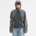 Men's Outdoor Waterproof Hiking Jacket With Detachable Inner Layer Reflective Design, Lightweight Sun Protection Hoodie (Purple Dusk Gray Sand )_viptrois.com