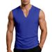Men's V Neck Casual Vest Quick Drying Breathable Loose Fitting For Vacation Sports Fitness Training American Style_viptrois.com