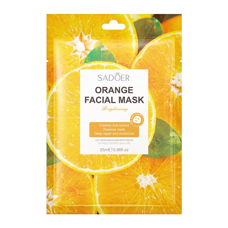 SADOER Fruit Sheet Mask 25g * 1 Piece, Hydrating And Moisturizing Facial Mask_viptrois.com