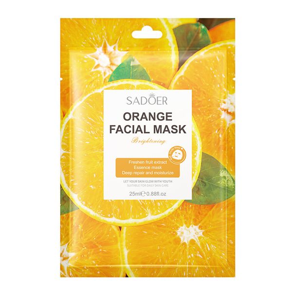 SADOER Fruit Sheet Mask 25g * 1 Piece, Hydrating And Moisturizing Facial Mask_viptrois.com