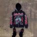 Men's Clothing Y2K Retro Harajuku Street Dark Hip Hop High Street Cartoon Print Zipper Hoodie Loose Sweatshirt_viptrois.com