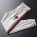 P9Light Luxury Trendy Brand High-end Embroidered Sweatpants Men's Summer Thin Side Striped Webbing Slim Fit Men's Casual Pants_viptrois.com