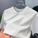 Men's Trendy Short Sleeve T-Shirt - New Stripe Linen Blend Tee, Anti-Bacterial & Breathable, Oversized Fit For Summer, Instagram Fashion_viptrois.com