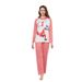 Christmas Santa Claus Snowflake letters Christmas Family suit printed homewear pajamas_viptrois.com