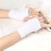Unisex Striped open-finger wrist cuff for men and women thin knitted children's writing short solid color DIY gloves_viptrois.com