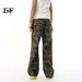 EF JEANS | 2025 New American Vintage High Street Camouflage Straight Wide Leg Loose Tooling Jeans Casual_viptrois.com
