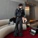 American Style Black Hooded Mountain Eagle Leather Coat Men Winter Fleece Lined Thickened Cool Fur Collar Cotton Jacket_viptrois.com