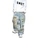 Men's Clothing Vibe High Street Personality Graffiti Loose Ripped Beggar Jeans Men's Niche Cool Wide Leg Trousers_viptrois.com