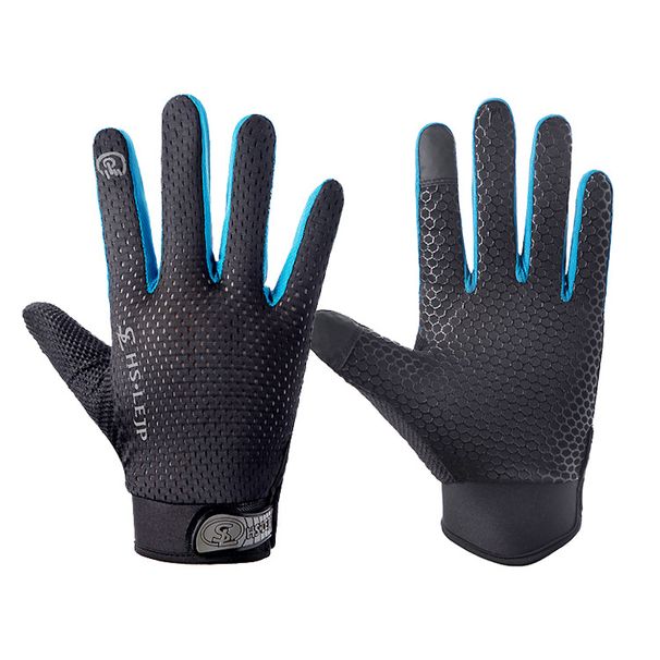 Outdoor gloves men's and women's sports breathable touch screen non slip fitness cycling bicycle mountaineering full finger gloves_viptrois.com