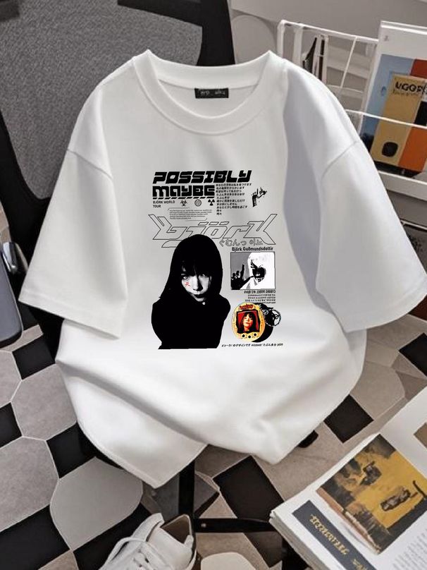 Limited Björk T Shirt Y2K Stylish Top For Everyday Wear Homme Streetwear Fashion Comfortable Designer Clothes Versatile Unisex Stretched Graphic_viptrois.com