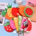 Creative Cute Fruit Plush Change Bag Coin Earphone Data Cable Portable Storage Bag_viptrois.com