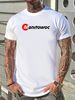 New T Shirt Manitowoc Cranes Logo Men's Black USA Size S To 5XL Comfortable Stylish Designer Clothes Slightly Soft Versatile Fashion Breathable_viptrois.com
