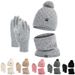 classic triangle label set: hat, scarf & gloves _viptrois.com