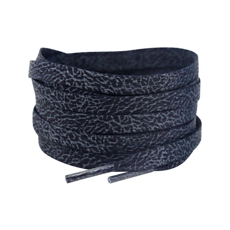 Shoelaces 0.8cm Flat Polyester Cracked Shoelaces Suitable For Trendy Casual Shoes, Sports Shoes And Skateboard Shoes_viptrois.com