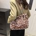 Women's Bags Large Capacity Plush Leopard Print Tote Bag New Temperament Versatile Fur Bag Shoulder Bag Handbag_viptrois.com
