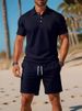 Men's Clothing Summer Casual All Match Suit Two Piece Suit Fashion_viptrois.com