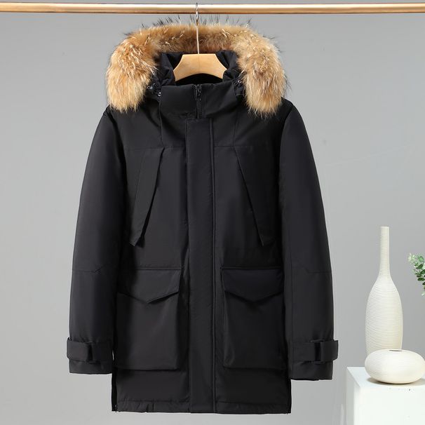 Men's Clothing Ski winter mountain men's workwear raccoon fur collar high quality cotton clothing waterproof outdoor cold Russian cotton clothing_viptrois.com