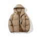 Men's American-Style Winter Cotton Jacket – Thickened Couples Coat In Solid Colors, Simple & Versatile_viptrois.com