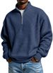 Men’s Zip-Up Hooded Sweatshirt – Loose Fit Long Sleeve Pullover For Casual & Sports Wear (S-4XL, Black/Navy/Green/Burgundy/More)_viptrois.com