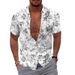 2023 Hawaiian Short Sleeve Men's Polo Neck Shirt Holiday Leisure T-shirt_viptrois.com