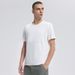 Men's Clothing Summer Ice Silk Short Sleeved T Shirt Thin Sports Leisure Breathable Quick Drying Running Training Clothes_viptrois.com