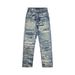 Digital Direct Injection 3D Printing Destroyed Erosion Jeans Niche Wide Leg Men's And Women's Trousers_viptrois.com