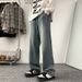 Vintage Starry Sky Pattern Jeans For Men, Spring And Autumn Style, Straight Loose Fit, Trendy American High Street_viptrois.com
