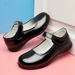 Girls Black Leather Shoes Performance Shoes Princess Shoes Small Leather Shoes Children's Primary School Students Soft Sole Single Shoes School Shoes_viptrois.com