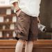 New Men's Outdoor Workwear Shorts Summer Trendy Loose Fit Solid Color Casual Plus Size Side Zipper Five Point Pants_viptrois.com