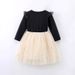Girls' Autumn/Winter Sequin Embroidered Cartoon Princess Dress Long Sleeve Dress_viptrois.com