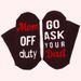 Mid-tube socks Creative cotton socks sole letter two-color non-slip adhesive floor socks_viptrois.com