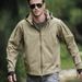 Men's clothing Tactical jacket Outdoor training soft-shell jacket Windproof waterproof wear-resistant work jacket_viptrois.com