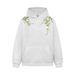 Plant Vine Floral Embroidery Hoodie Unisex Trendy High Street Vibe Niche Design Loose Sweatshirt_viptrois.com