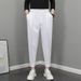 Men's Spring Casual Trousers Korean Style Jogger Harem Pants Slim Fit Versatile Suit Cool Nine Point_viptrois.com