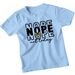Nope Not Today Sarcastic Quote Humor Girls 100% Cotton T-shirt Mens Tees Top Leopard Bow Tee_viptrois.com
