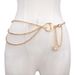 European and American Cross-border Jewelry Fashion All-match Moon Sun Metal Waist Chain Simple Matching Skirt Pants Decorative Waist Chain_viptrois.com