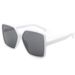 Women's Square Large Frame Sunglasses - Retro Champagne Gradient Lens (High-End UV400 Protection, Minimalist & Lightweight)_viptrois.com