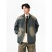 Denim Loose Plus Size 2025 Spring And Autumn American Workwear Shirt Casual Jacket Men_viptrois.com