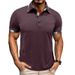 Men's Clothing Lapel Plaid Short Sleeved POLO Shirt Pocket Fashion Polo Suit_viptrois.com