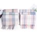 Unisex Flowsu color double-sided plaid scarf women's thick bib shawl_viptrois.com