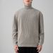 Men's Clothing Solid Color Suit Inner Wear Light High Neck Knit Sweater - 7 Solid Colors Slim Fit Business Casual Pullover For Office & Daily Wear_viptrois.com